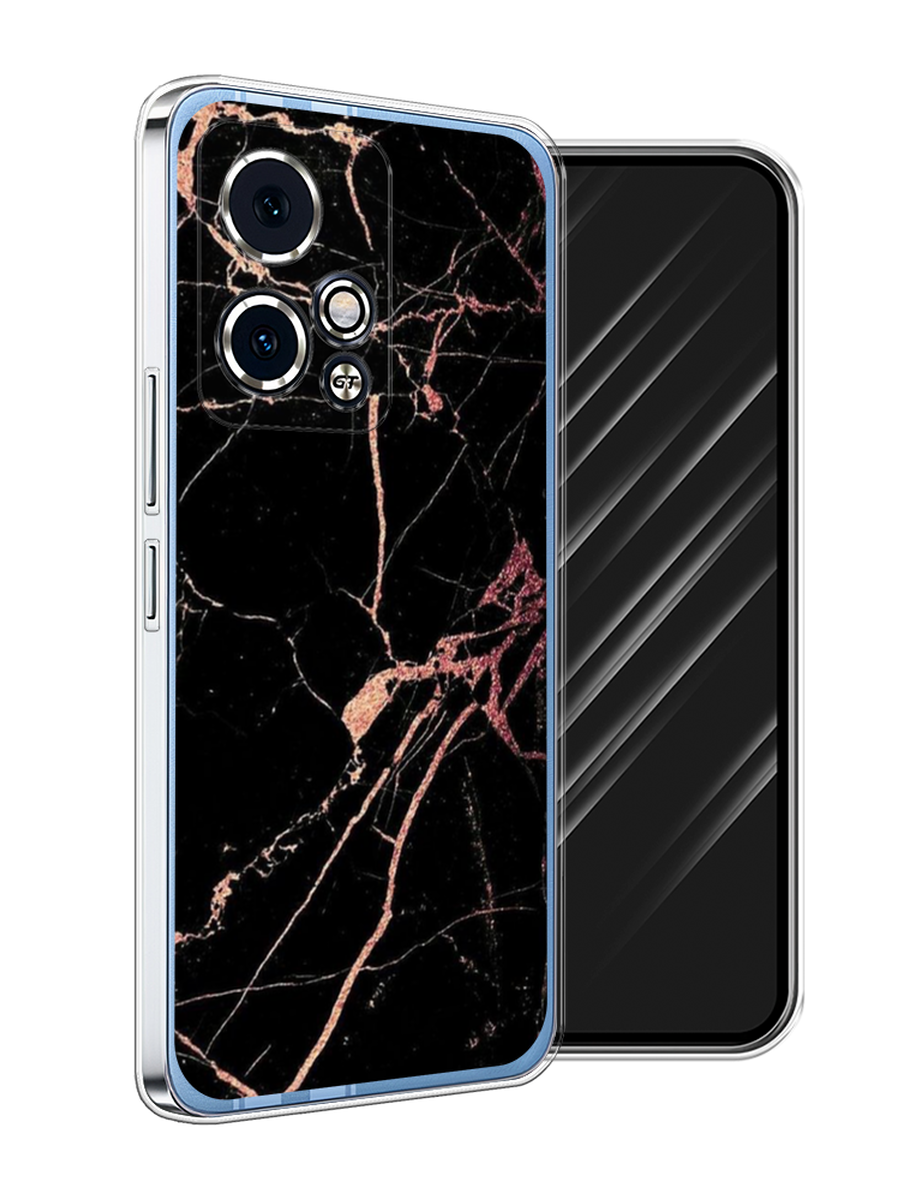 

Чехол Awog на Honor 90 GT "Мрамор розовое золото", Черный;розовый, 6123450-1