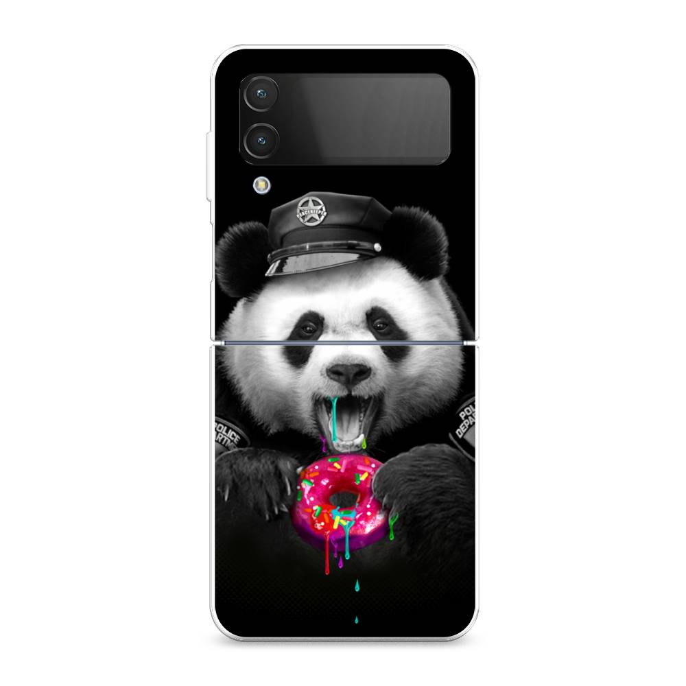 

Чехол Awog на Samsung Galaxy Z Flip 4 / Самсунг Z Flip 4 "Панда police", Разноцветный, 2106650-2