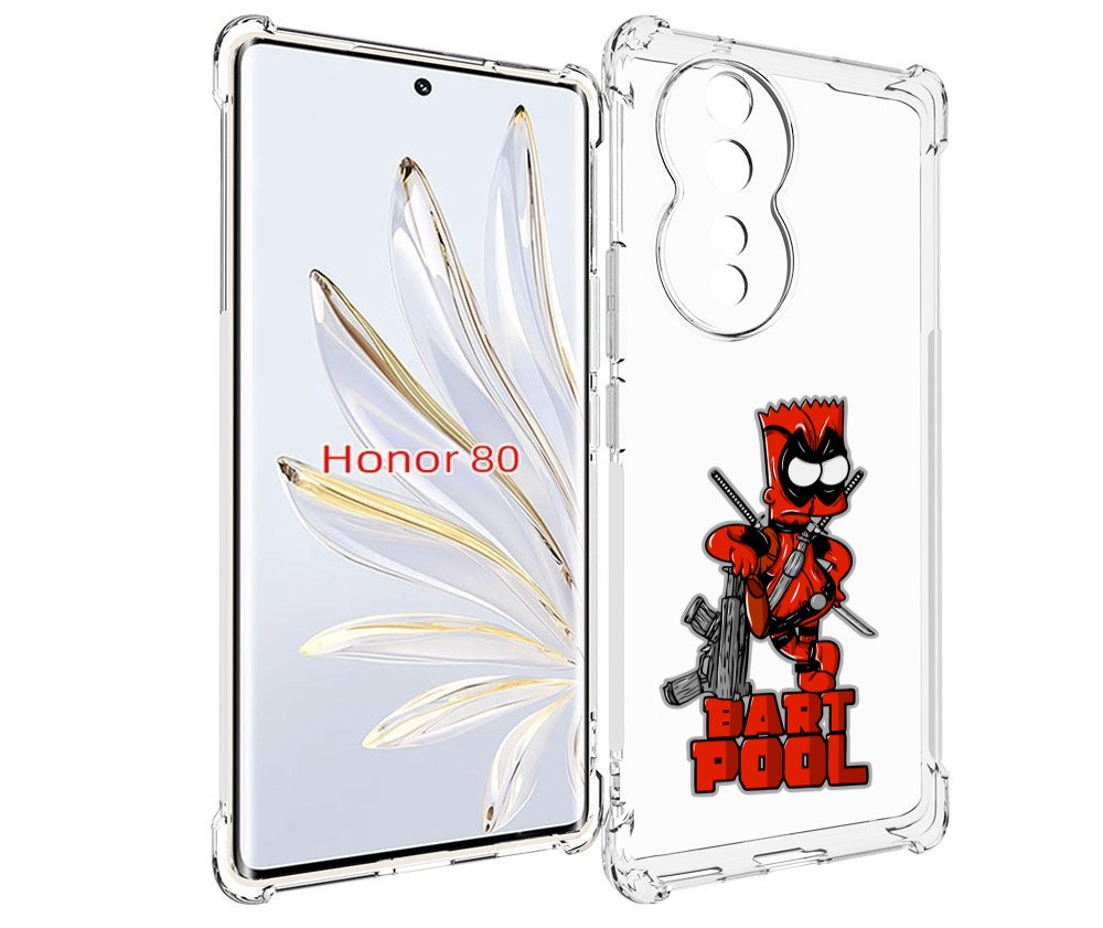 

Чехол MyPads Барт-Пул для Honor 80, Прозрачный, Tocco