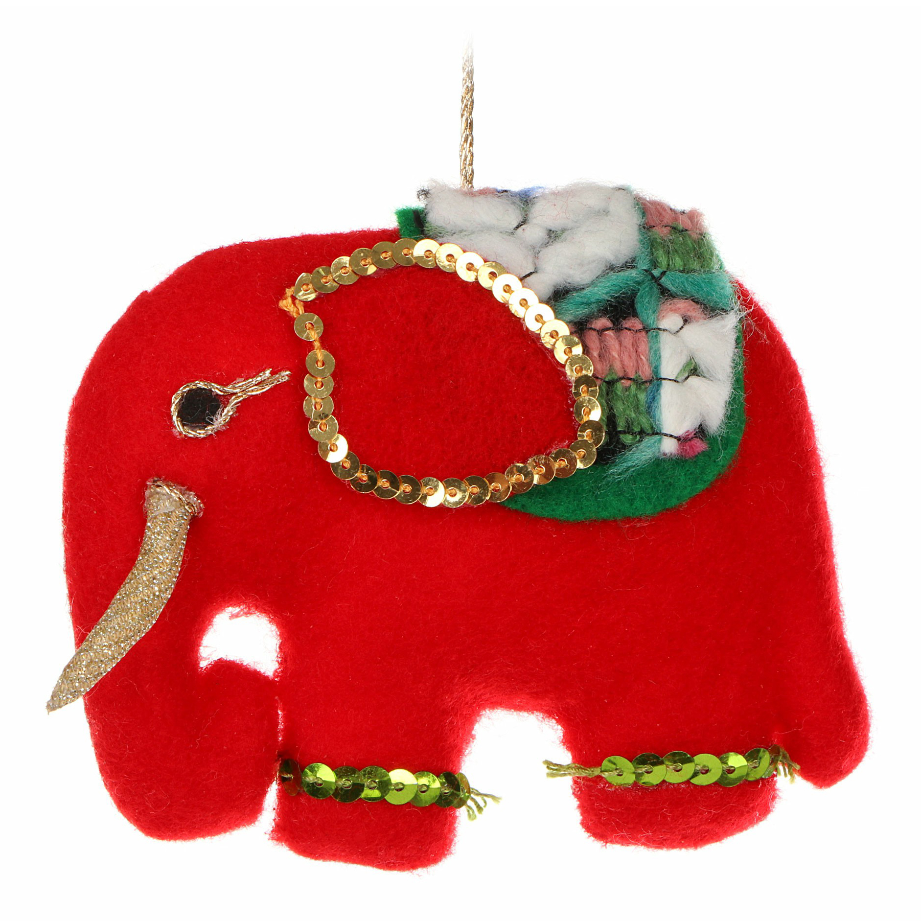 Елочная игрушка Kaemingk Слон 1 шт. разноцветный