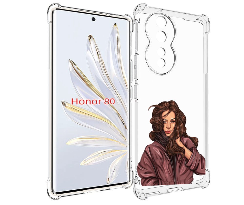 

Чехол MyPads Арт-рисунок-девушки для Honor 80, Прозрачный, Tocco