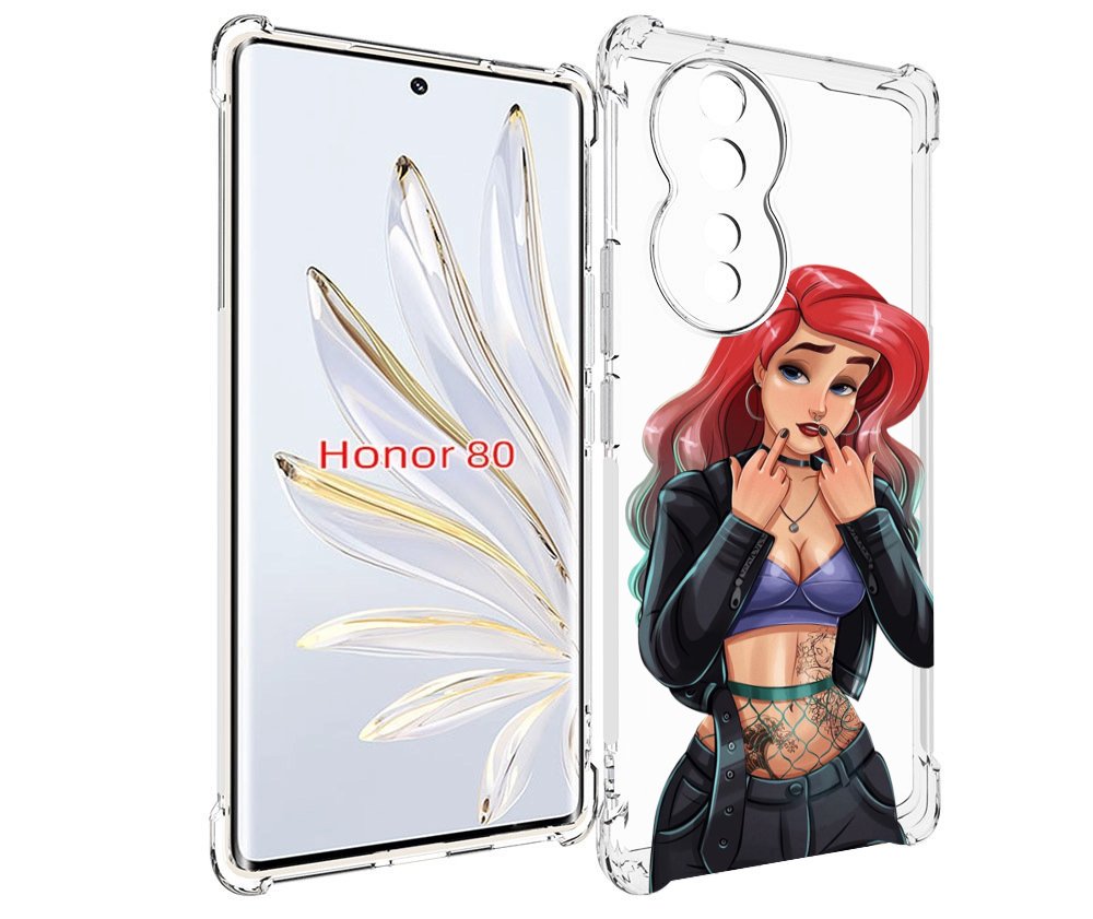 

Чехол MyPads Ариэль-русалочка-готика для Honor 80, Прозрачный, Tocco