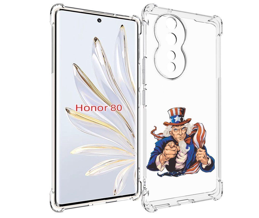 

Чехол MyPads Американский-дед для Honor 80, Прозрачный, Tocco