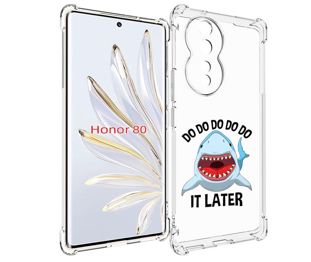 

Чехол MyPads Акула для Honor 80, Прозрачный, Tocco