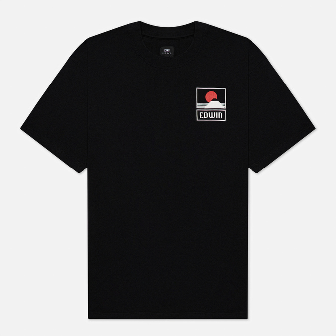 Мужская футболка Edwin Sunset On Mount Fuji чёрный, Размер XS
