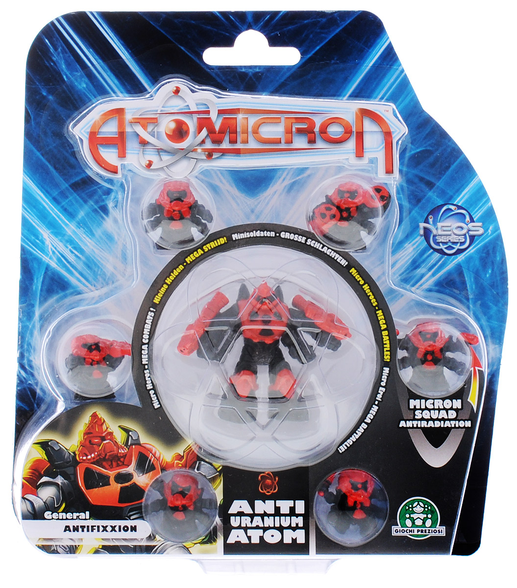 Набор фигурок Atomicron General Antifixxion 7 шт игровой набор atomicron космический корабль xenon atom красный
