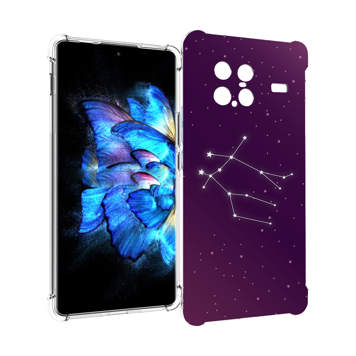 

Чехол MyPads знак-зодиака-близнецы-4 для Vivo X Note 5G, Прозрачный, Tocco