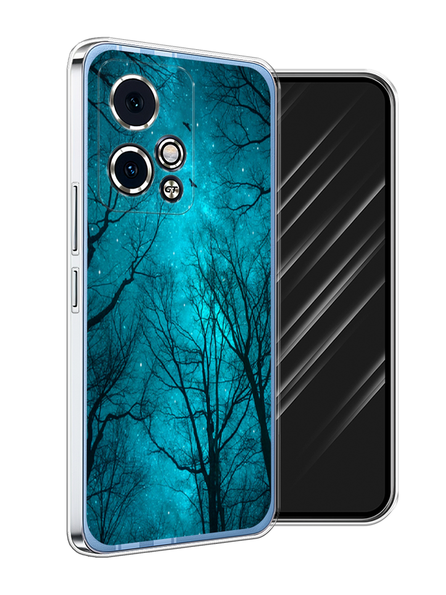 

Чехол Awog на Honor 90 GT "Сказочный лес", Черный;бирюзовый, 6123450-1