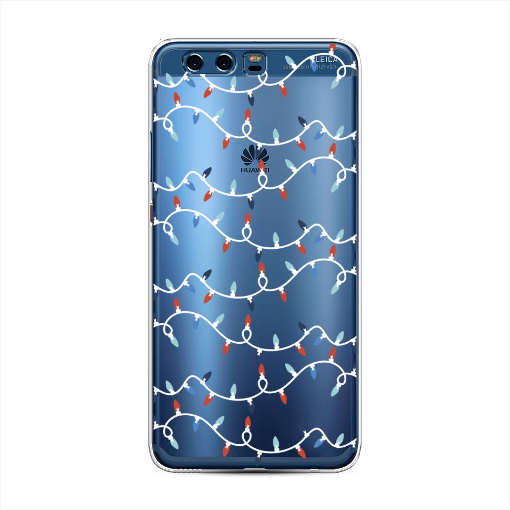 

Чехол для Huawei P10 Plus "Разноцветная гирлянда", Белый;красный;синий, 62350-5