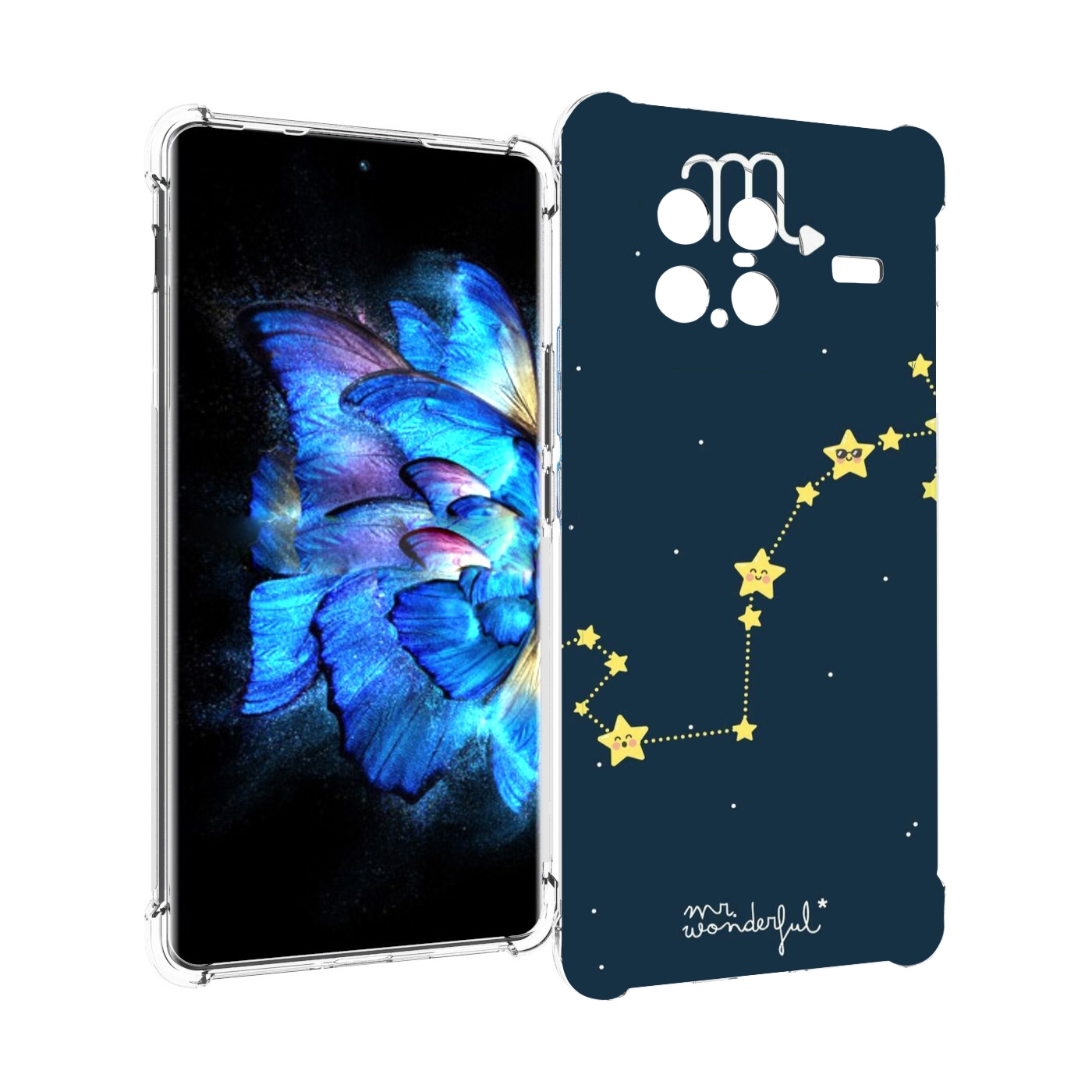 

Чехол MyPads знак зодиака скорпион 1 для Vivo X Note 5G, Прозрачный, Tocco