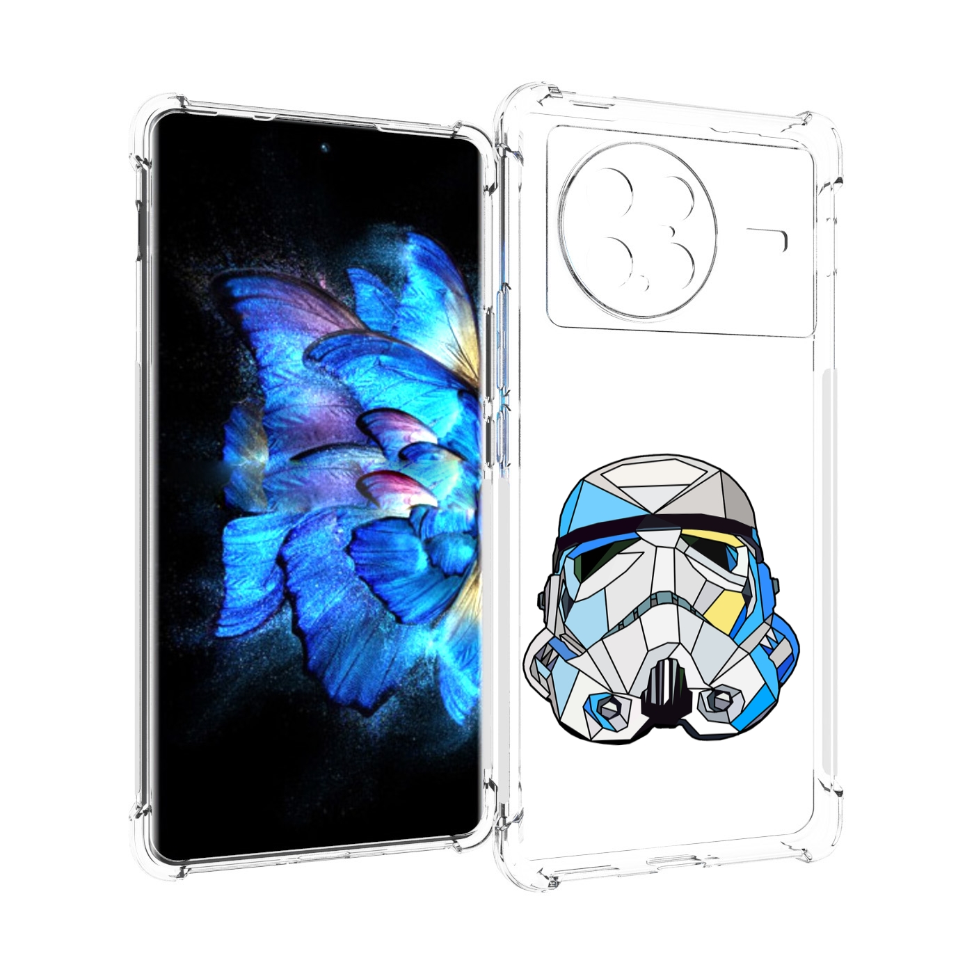 

Чехол MyPads star wars дарт вейдер для Vivo X Note 5G, Прозрачный, Tocco