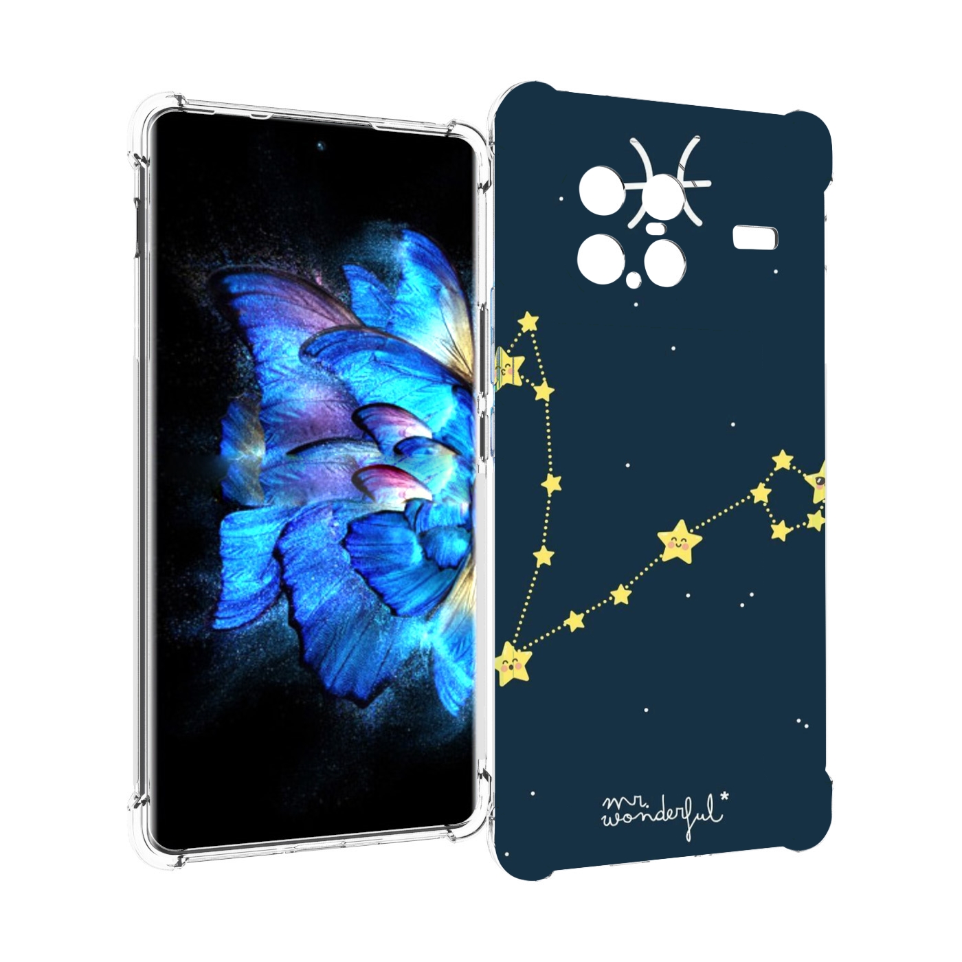

Чехол MyPads знак зодиака рыбы 1 для Vivo X Note 5G, Прозрачный, Tocco