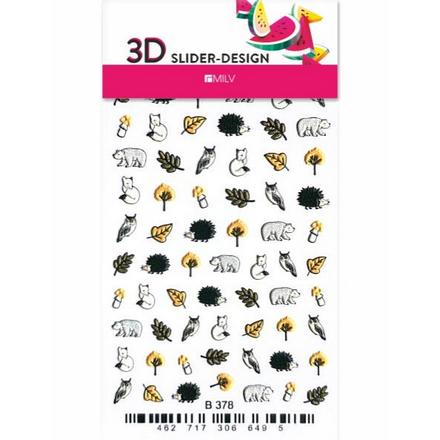 

3D-слайдер для ногтей Milv, B378