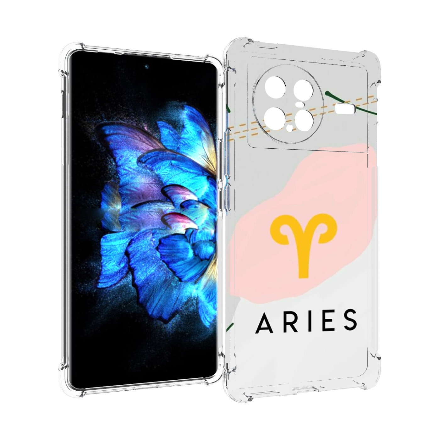 

Чехол MyPads знак зодиака овен 7 для Vivo X Note 5G, Прозрачный, Tocco