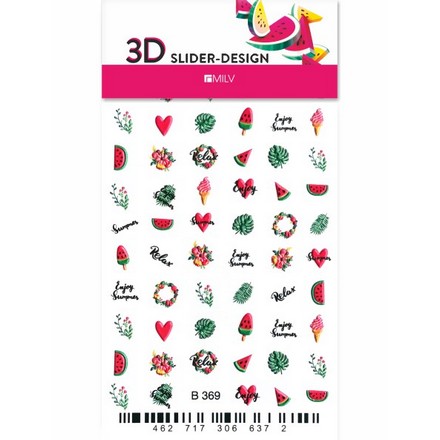 

3D-слайдер для ногтей Milv, B369