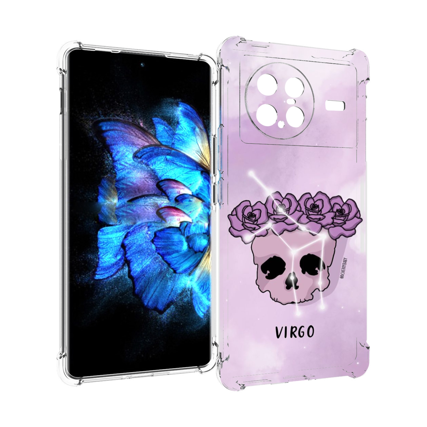 

Чехол MyPads знак зодиака дева 2 для Vivo X Note 5G, Прозрачный, Tocco