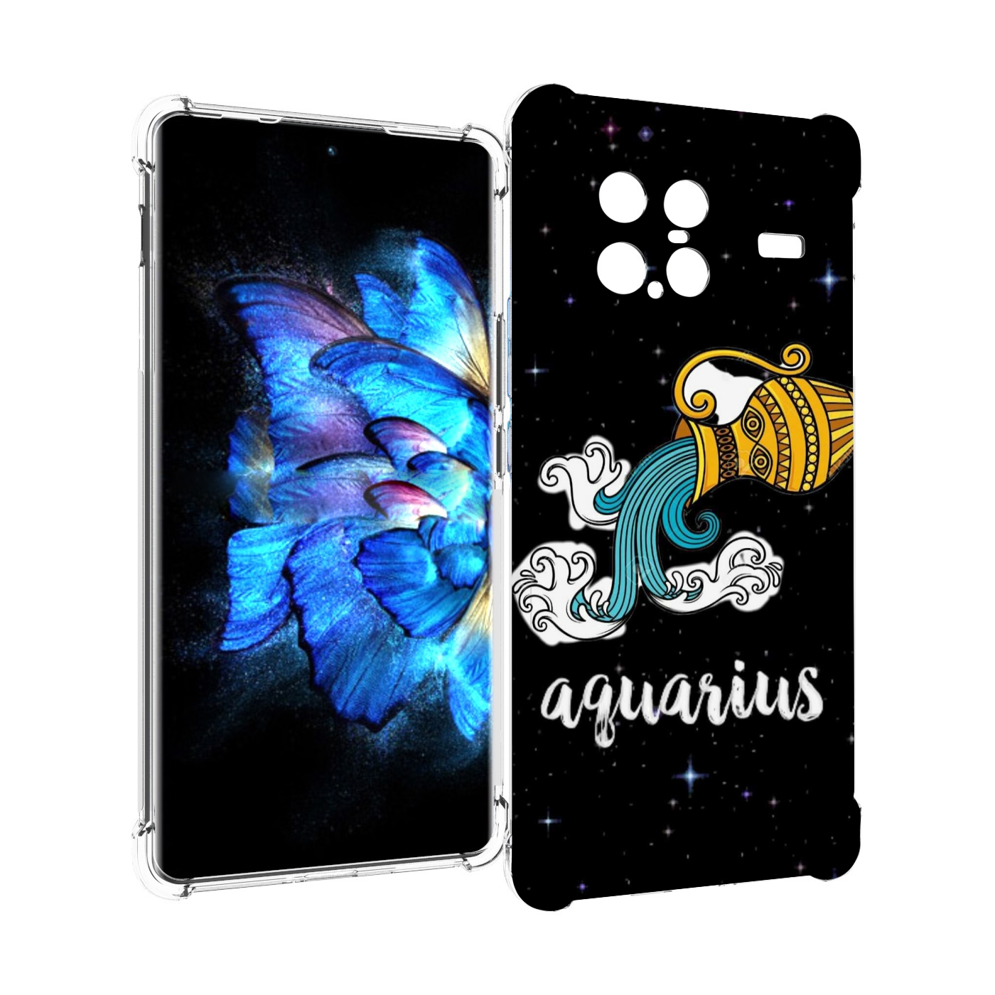 

Чехол MyPads знак зодиака водолеи 2 для Vivo X Note 5G, Прозрачный, Tocco