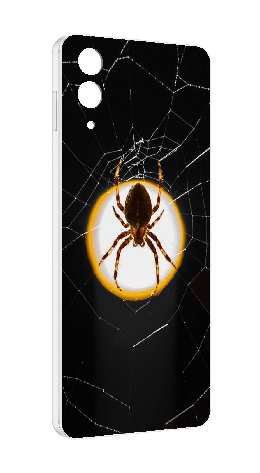 Чехол MyPads паук-с-паутинкой для Samsung Galaxy Z Flip 4 (SM-F721)
