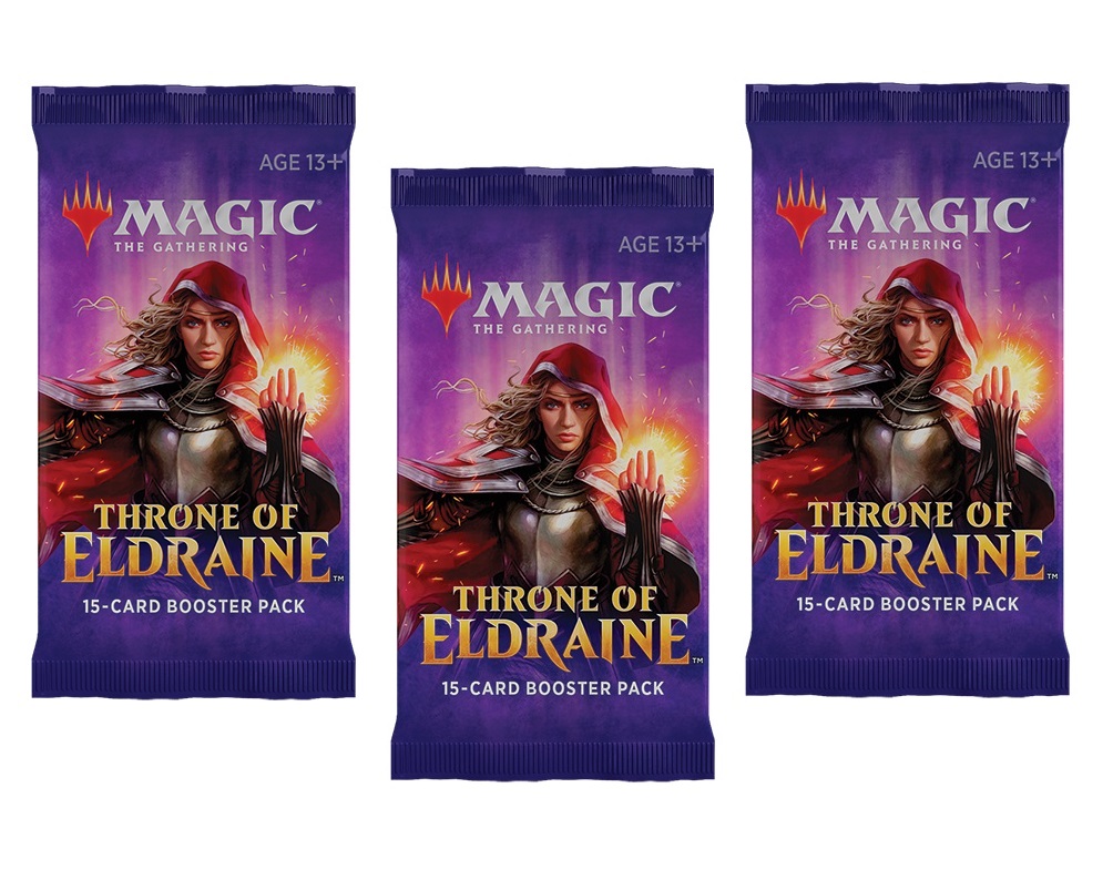 

Mtg: набор из 3-х бустеров издания throne of eldraine на английском языке