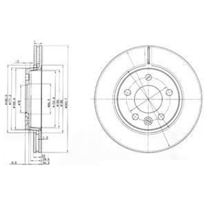 

Тормозной диск DELPHI комплект 1 шт. BG3893