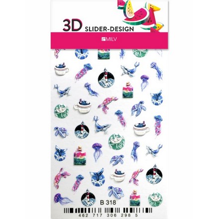 

3D-слайдер для ногтей Milv, B318