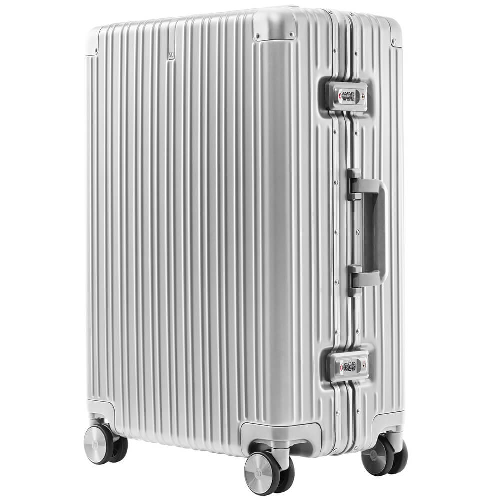 

Чемодан унисекс Ninetygo All-round Guard Luggage 20 серебристый, 50,5х34,5х23 см, All-round Guard Luggage 20