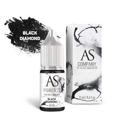 Пигмент для век Black diamond (Черный алмаз), 12 мл
