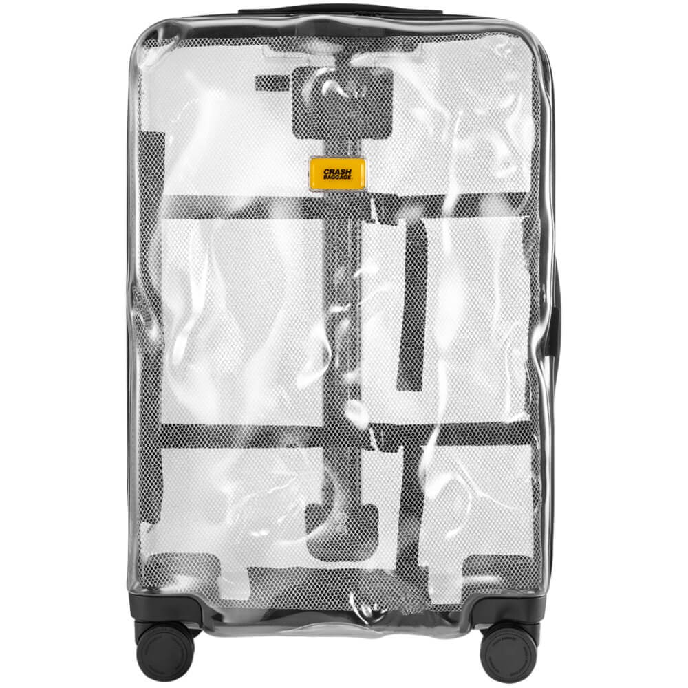Чемодан унисекс Crash Baggage SHARE Medium 4w прозрачный, 68х45х26 см