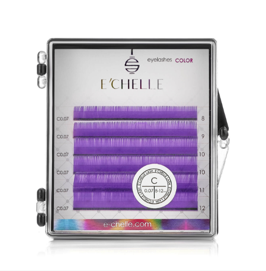 

РЕСНИЦЫ E'CHELLE VIOLET MINI MIX (D 0.07 8-12 mm)