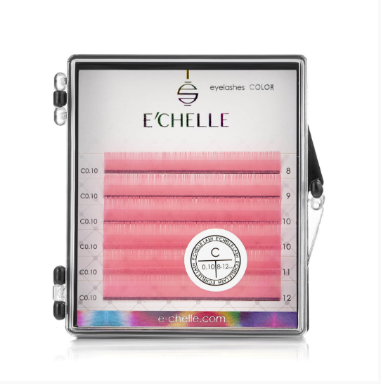 

РЕСНИЦЫ E'CHELLE PINK MINI MIX (C 0.10 8-12 mm), Розовый