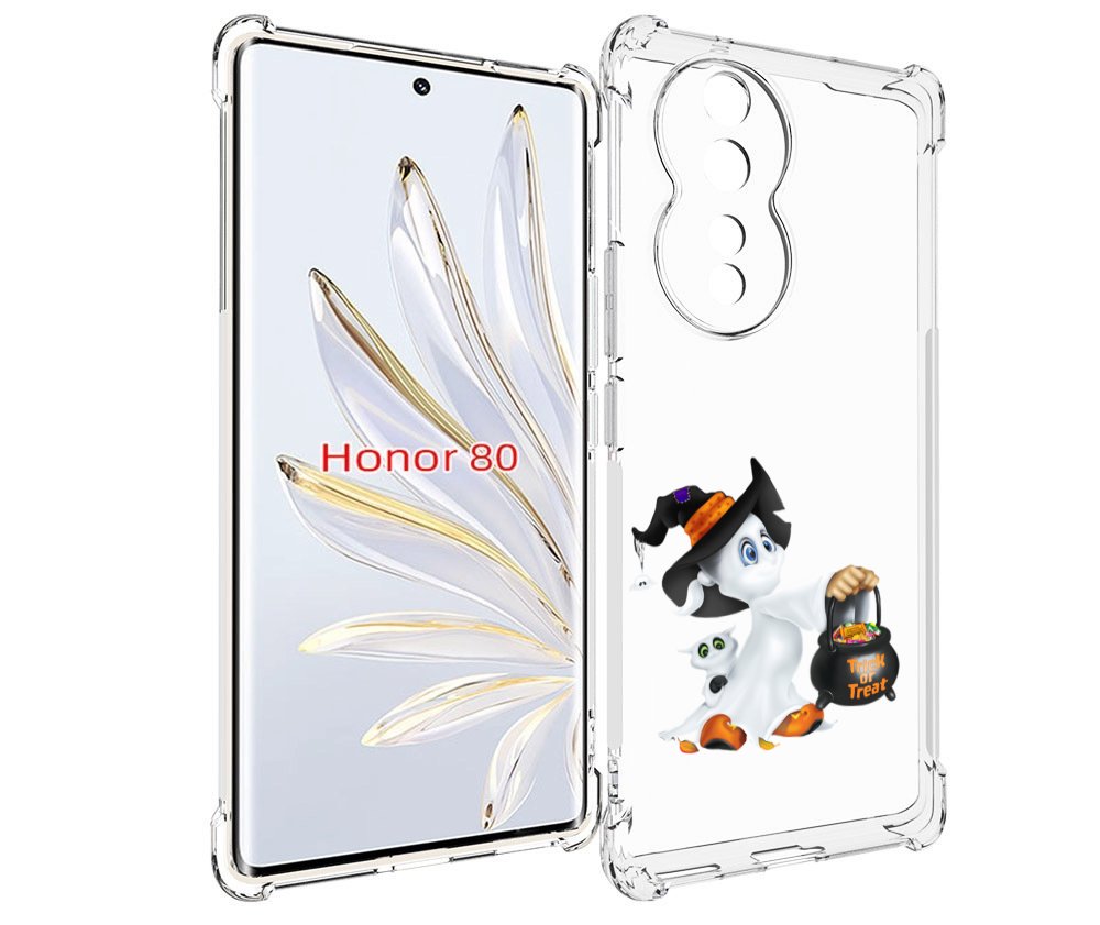 

Чехол MyPads Маленький призрак для Honor 80, Прозрачный, Tocco