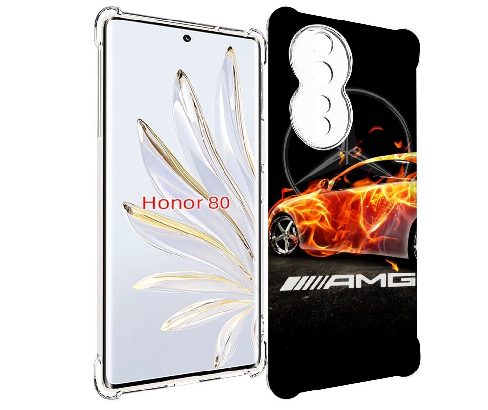 

Чехол MyPads АМГ мужской для Honor 80, Прозрачный, Tocco