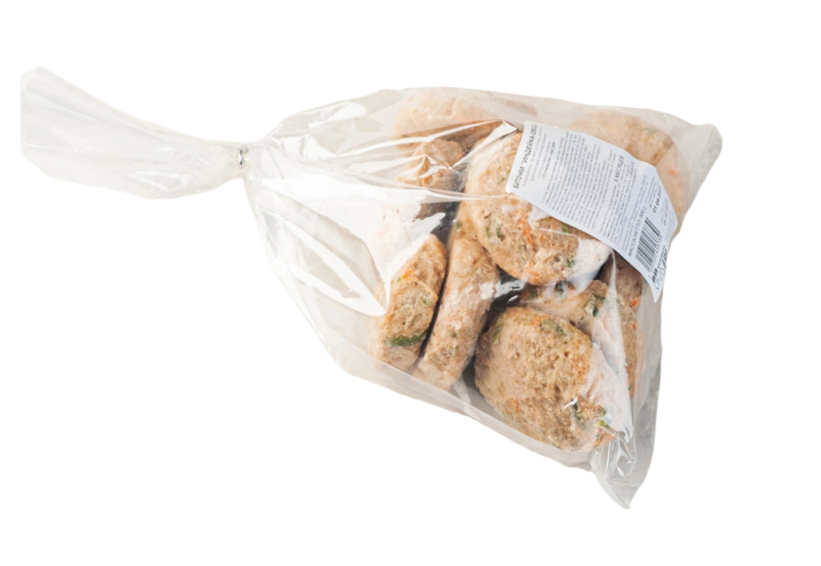 

Биточки из индейки ВкусВилл замороженные 900 г