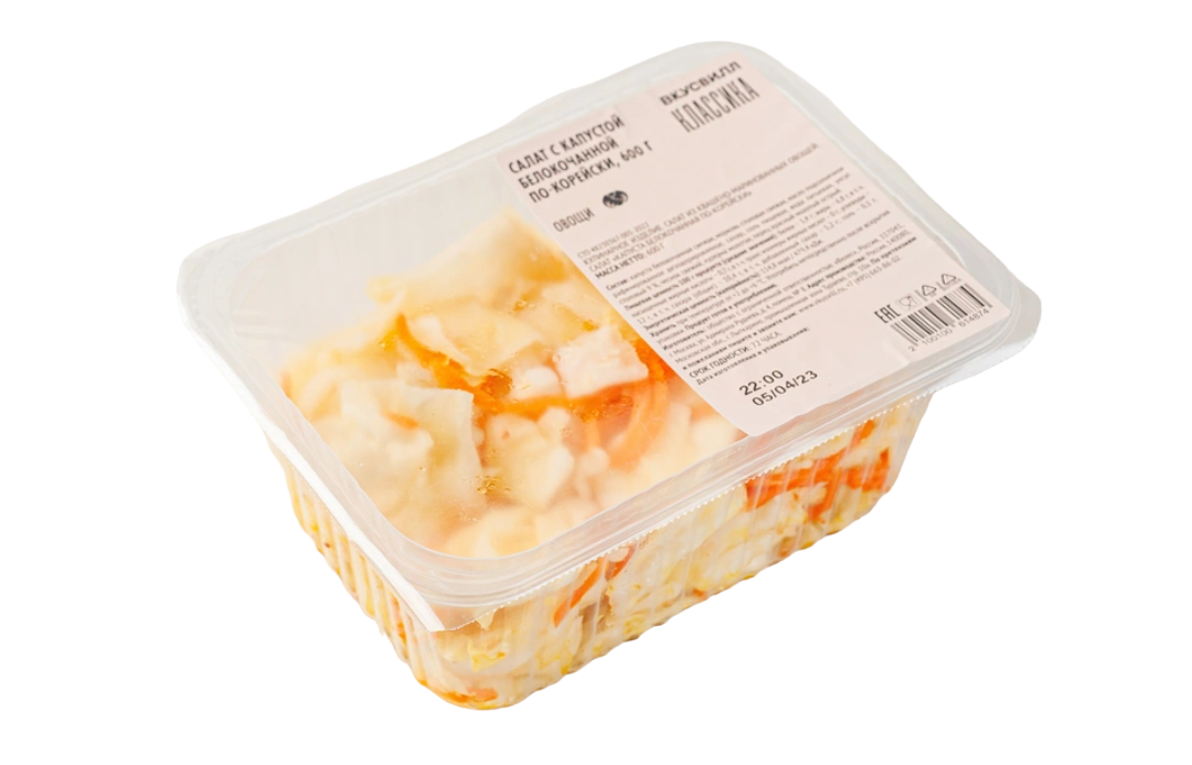 

Салат ВкусВилл капуста по-корейски 600 г