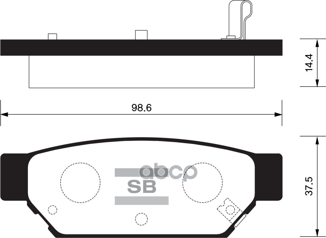 

Тормозные колодки Sangsin brake задние для Mitsubishi Colt 1.6 92-96, Carisma 95 SP2105R