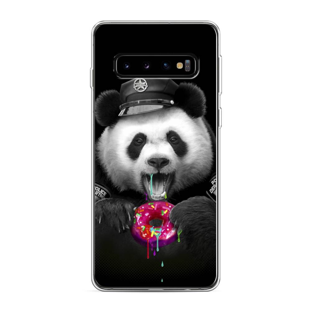 

Чехол Awog на Samsung Galaxy S10 "Панда police", Разноцветный, 27050-2