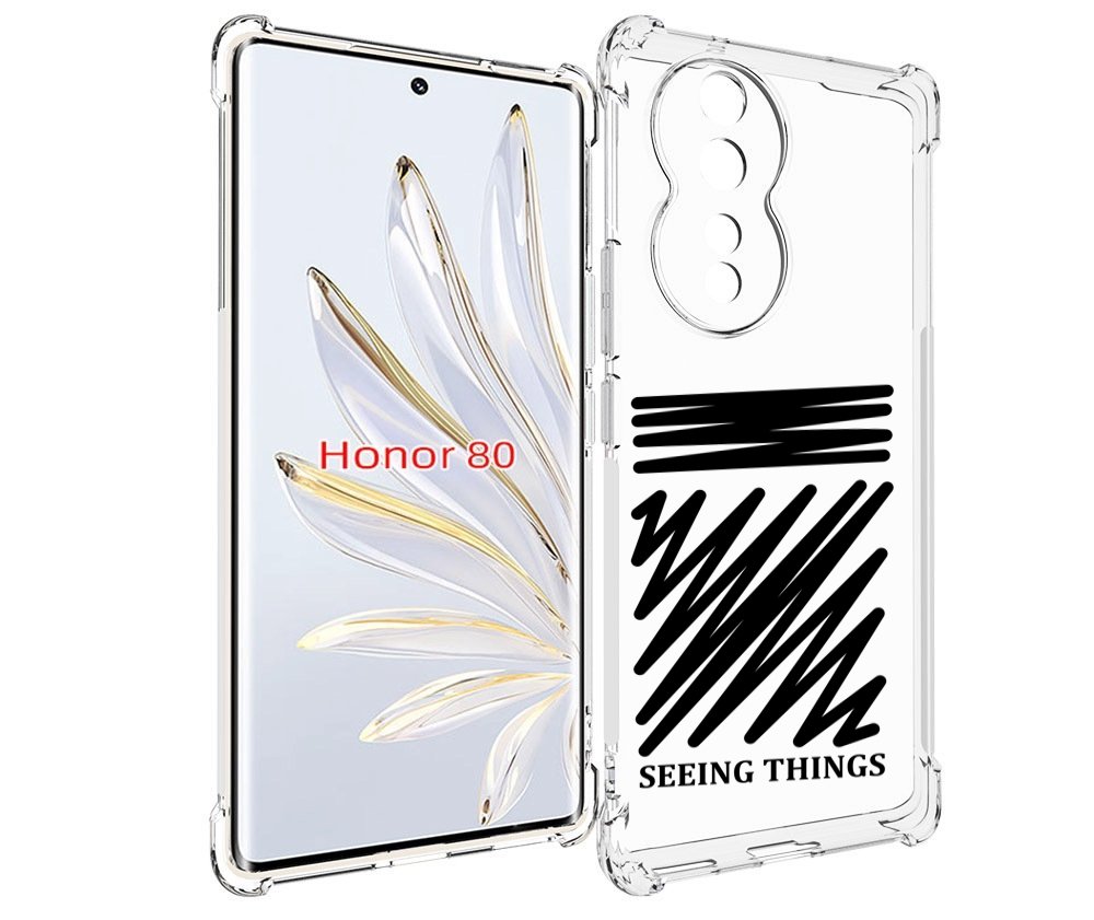 

Чехол MyPads seeing-things для Honor 80, Прозрачный, Tocco