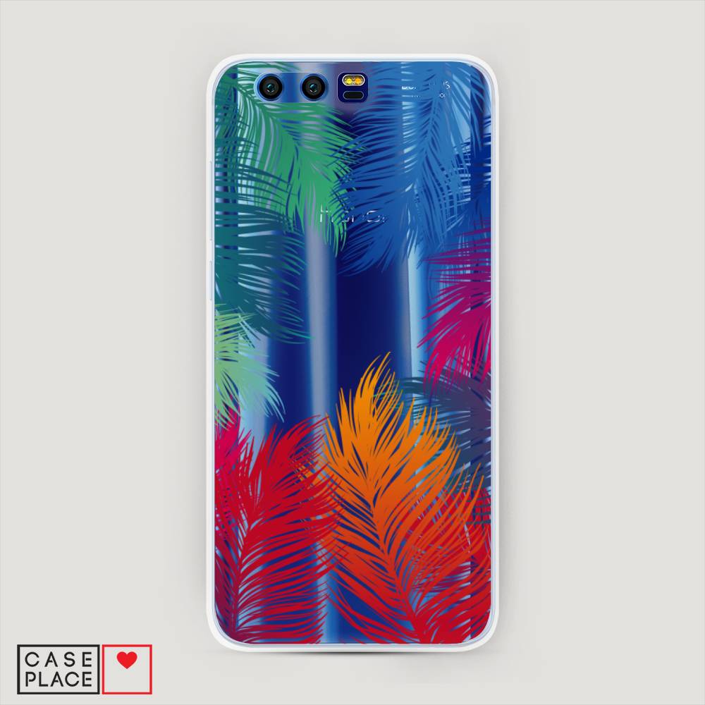 фото Чехол awog "рамка из перьев" для honor 9