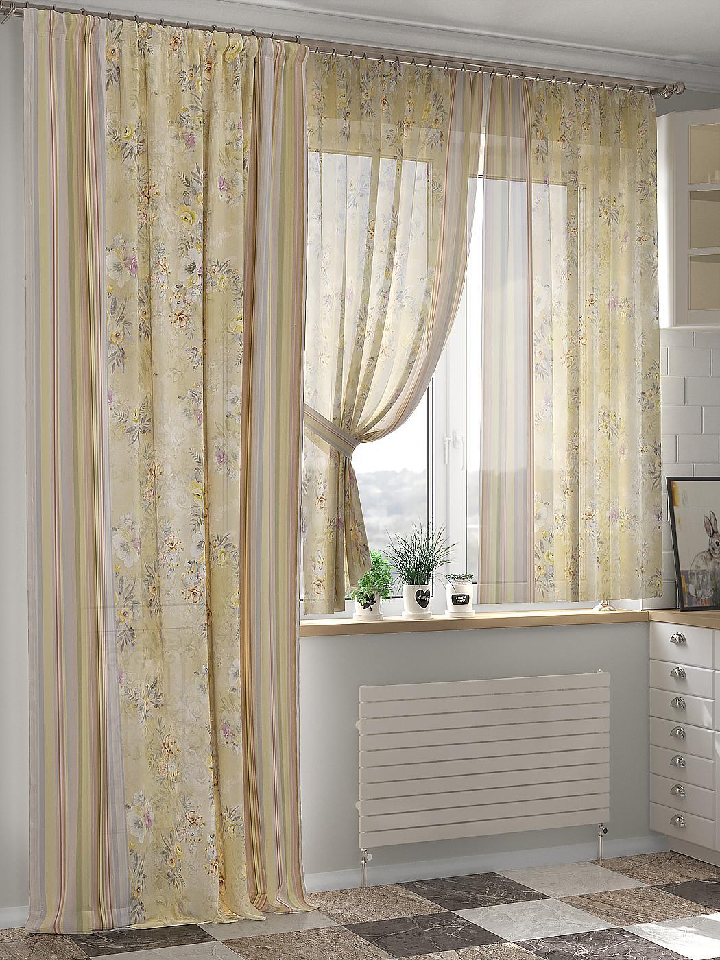

Комплекты штор AT HOME Менгвирс высота 260 см, ширина 150 см, Бежевый, 524110