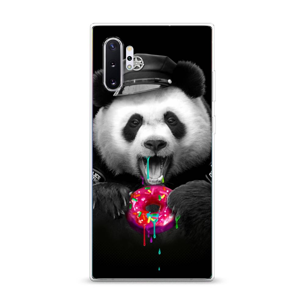 

Чехол Awog на Samsung Galaxy Note 10 Plus "Панда police", Разноцветный, 28550-2