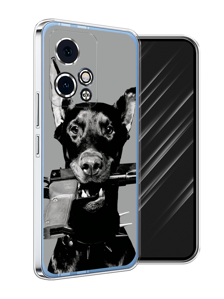 

Чехол Awog на Honor 90 GT "Доберман", Серый, 6123450-1