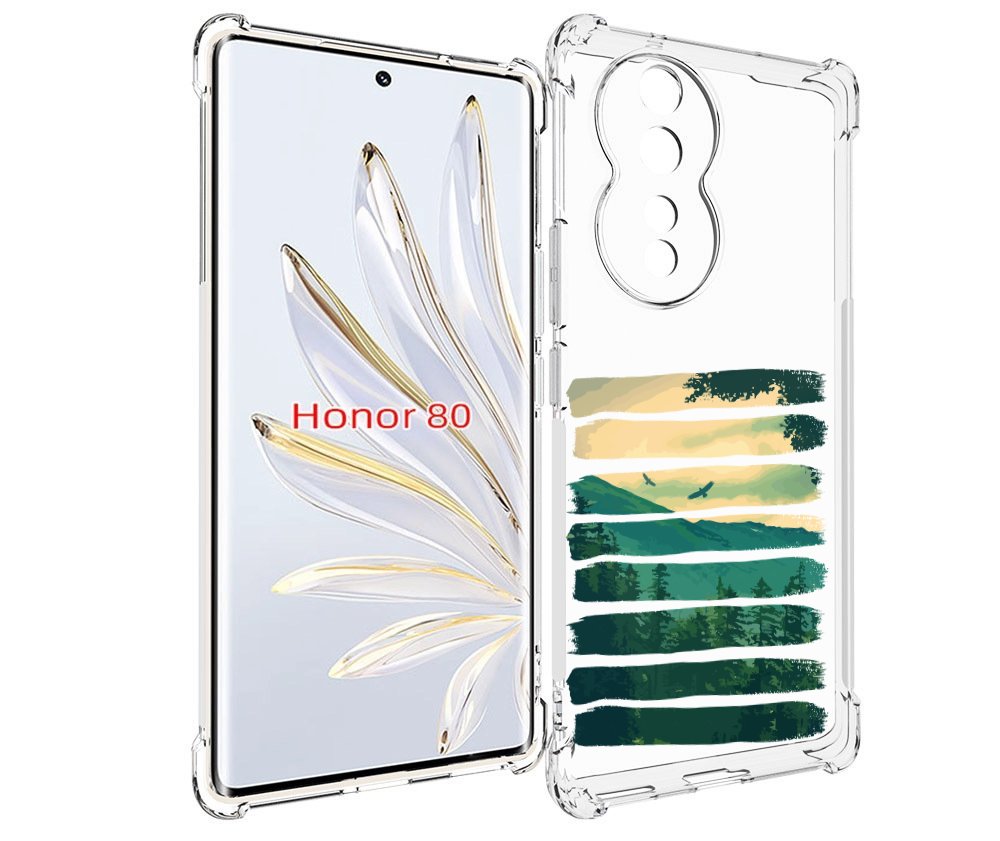 

Чехол MyPads Лесная чаща для Honor 80, Прозрачный, Tocco