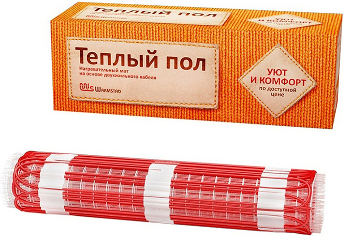 

TEPLOLUXE Warmstad теплый пол мат нагревательный 485 Вт/3,2 кв.м, Warmstad