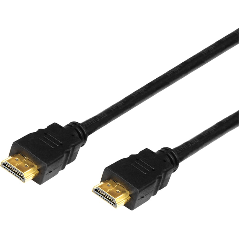 

Кабель REXANT 17-6205, Черный, HDMI - HDMI 1.4, 3 метра Gold (17-6205)