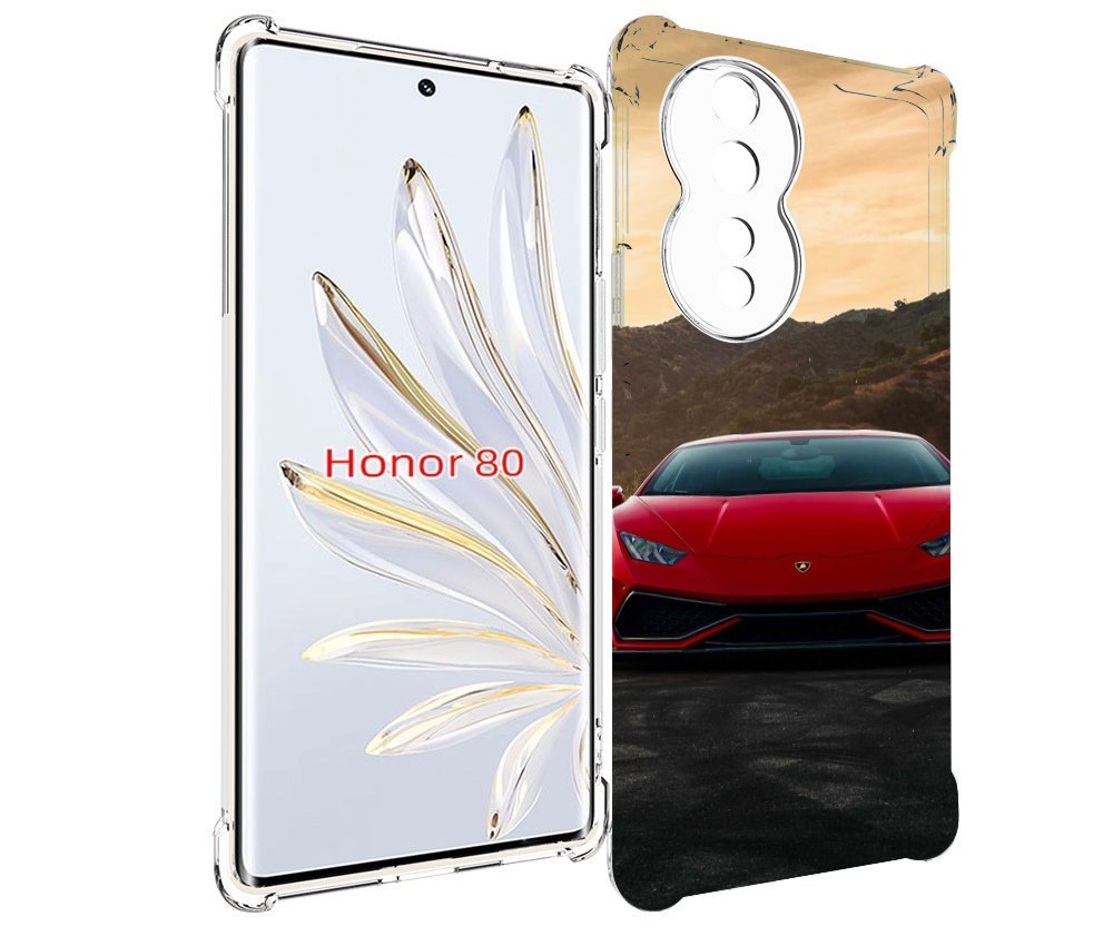 

Чехол MyPads lamborghini 1 мужской для Honor 80, Прозрачный, Tocco