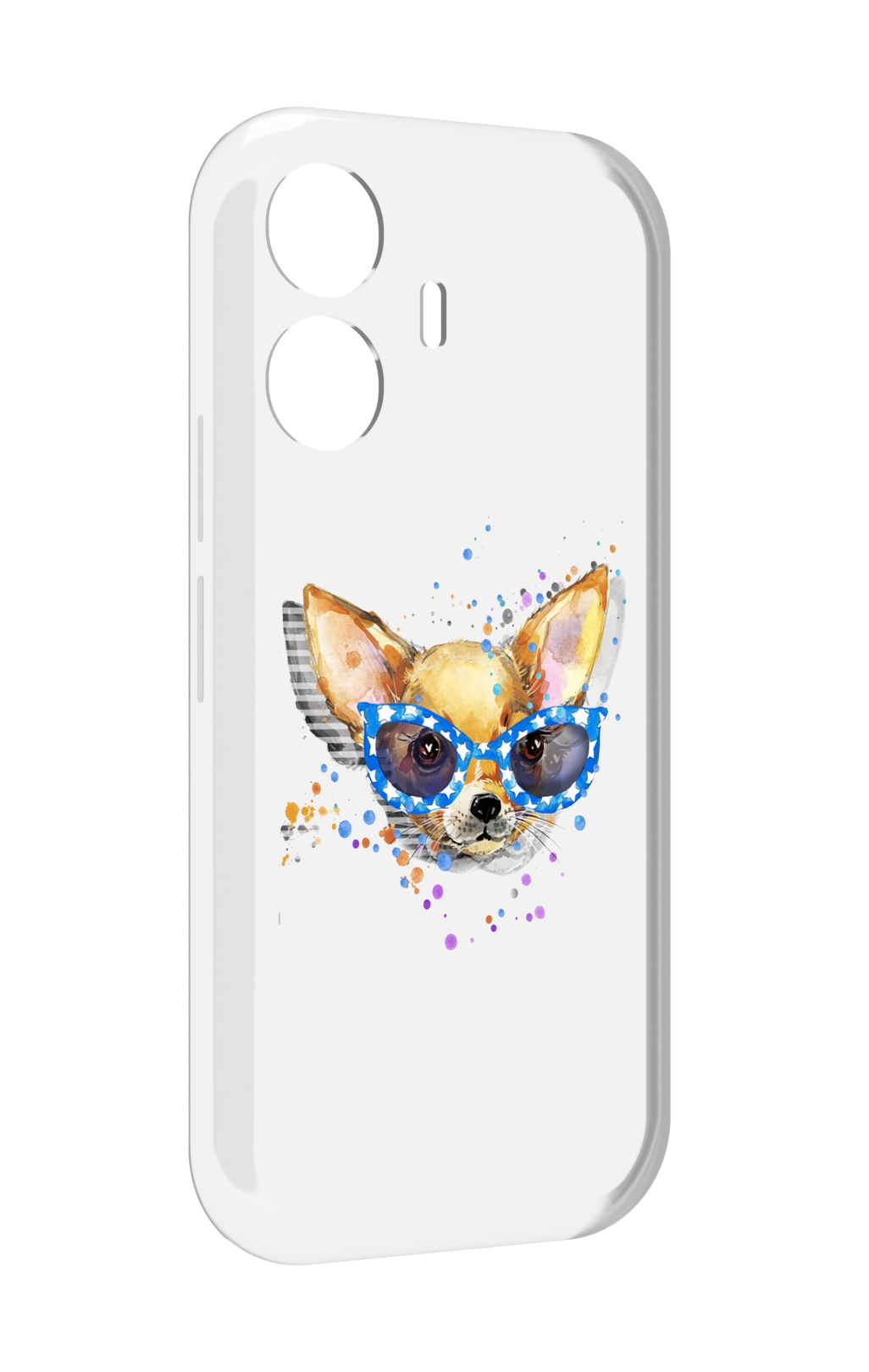 

Чехол MyPads чихуа-хуа в очках для Vivo Y77E / Vivo iQOO Z6 Lite, Прозрачный, Tocco
