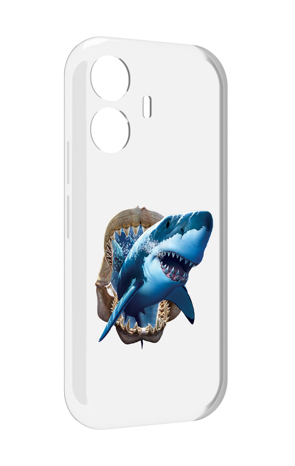 

Чехол MyPads челюсти для Vivo Y77E / Vivo iQOO Z6 Lite, Прозрачный, Tocco
