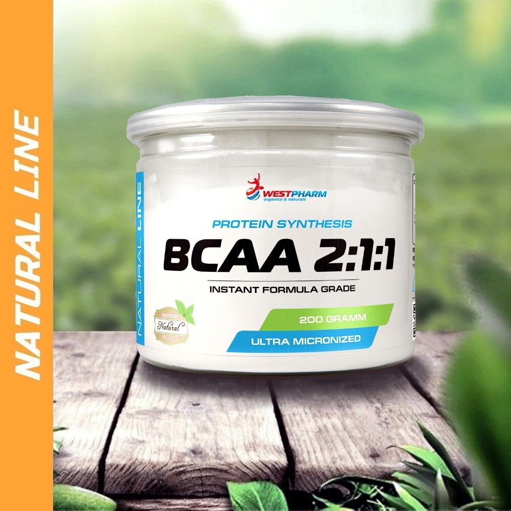 Аминокислотный комплекс Westpharm Natural Line BCAA 2:1:1, 200 г