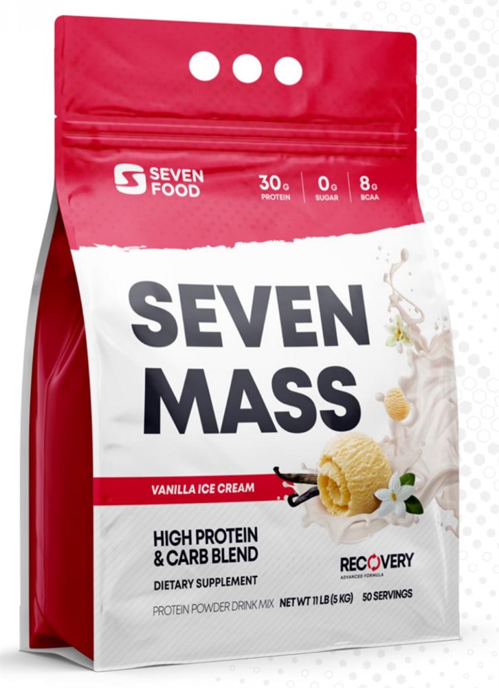 Гейнер SEVEN FOOD Seven Mass, 1000 г, ягодный микс