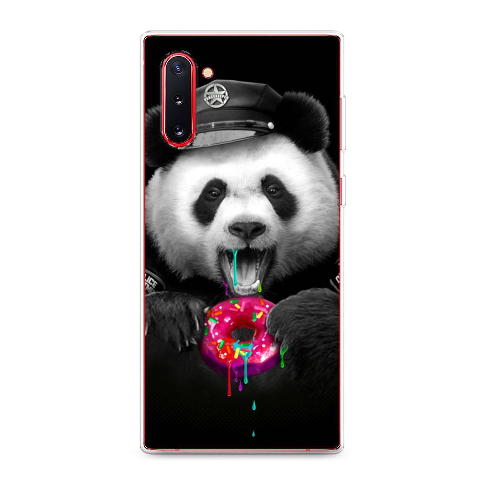 

Чехол Awog на Samsung Galaxy Note 10 "Панда police", Разноцветный, 28650-2